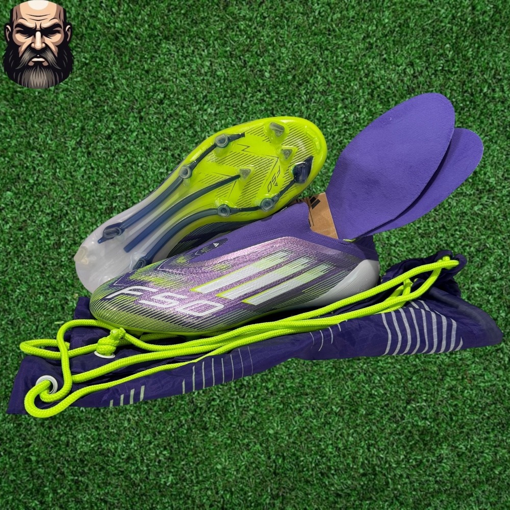 Adidas F50 Elite Laceless FG Purple Soccer Cleats JH7628 Men's Size 9.5
